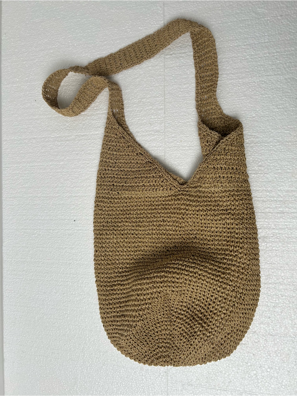 Women’s Crochet straw bag boho beach casual